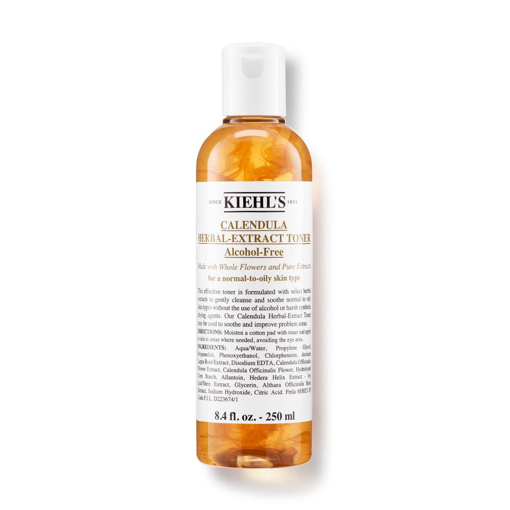 kiehl's Calendula Herbal Extract-Toner Tonique sans alcool au calendula pour peaux normales à grasses