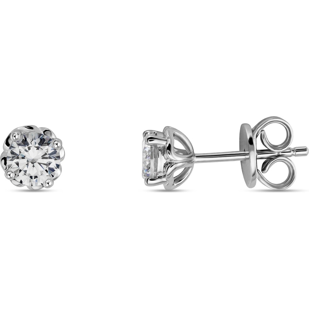 FAVS Boucles d'oreilles à fermoir à poussette 925 Argent Boucles d'oreilles