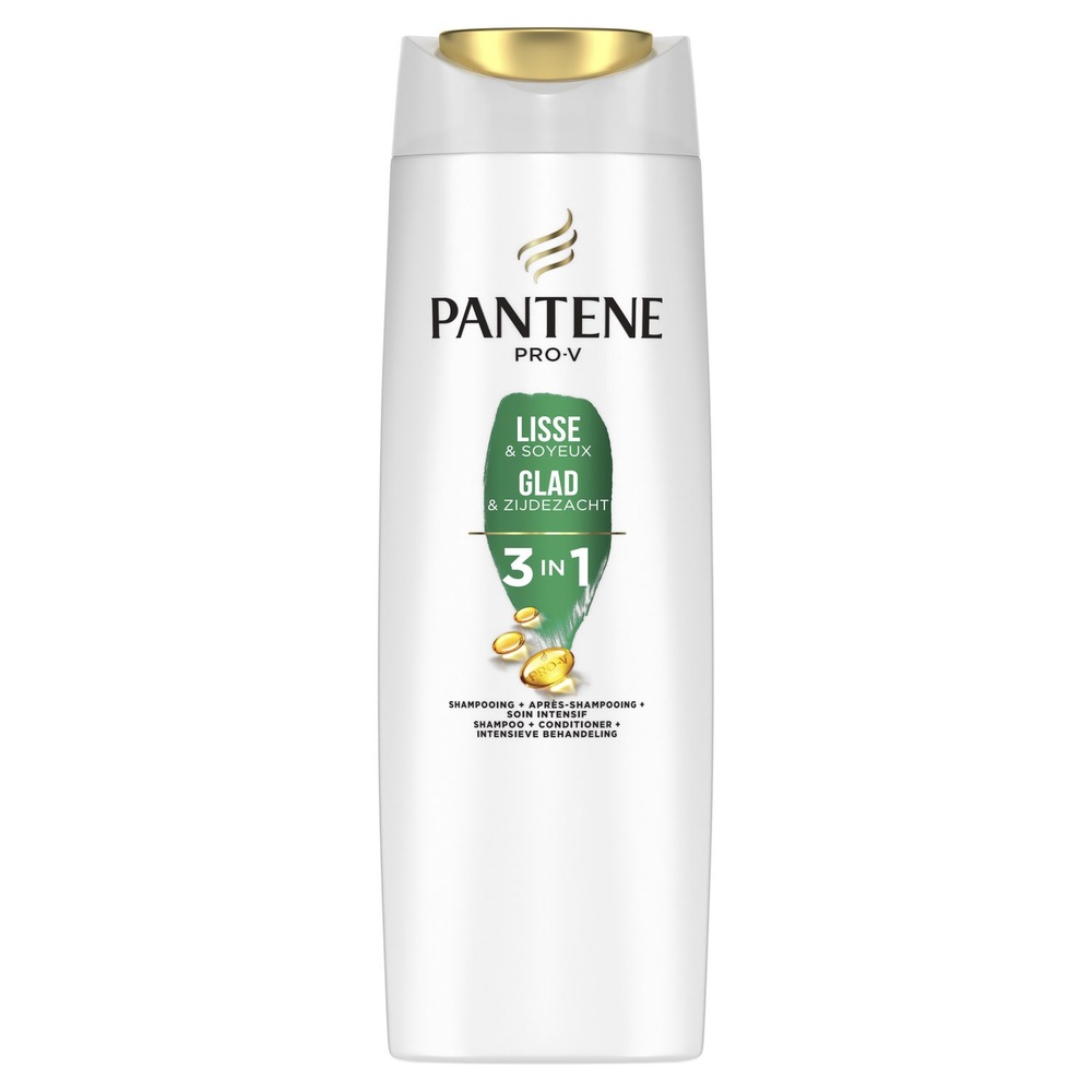 pantene Pantene Shampoing Lisse Et Soyeux 3 En 1 Shampoing
