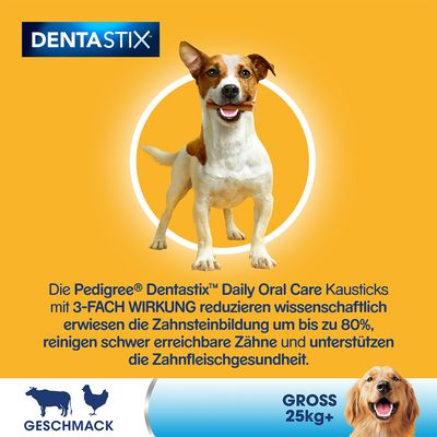 Zahnpflege Snack: Pedigree Dentastix für große Hunde (>25 kg)
