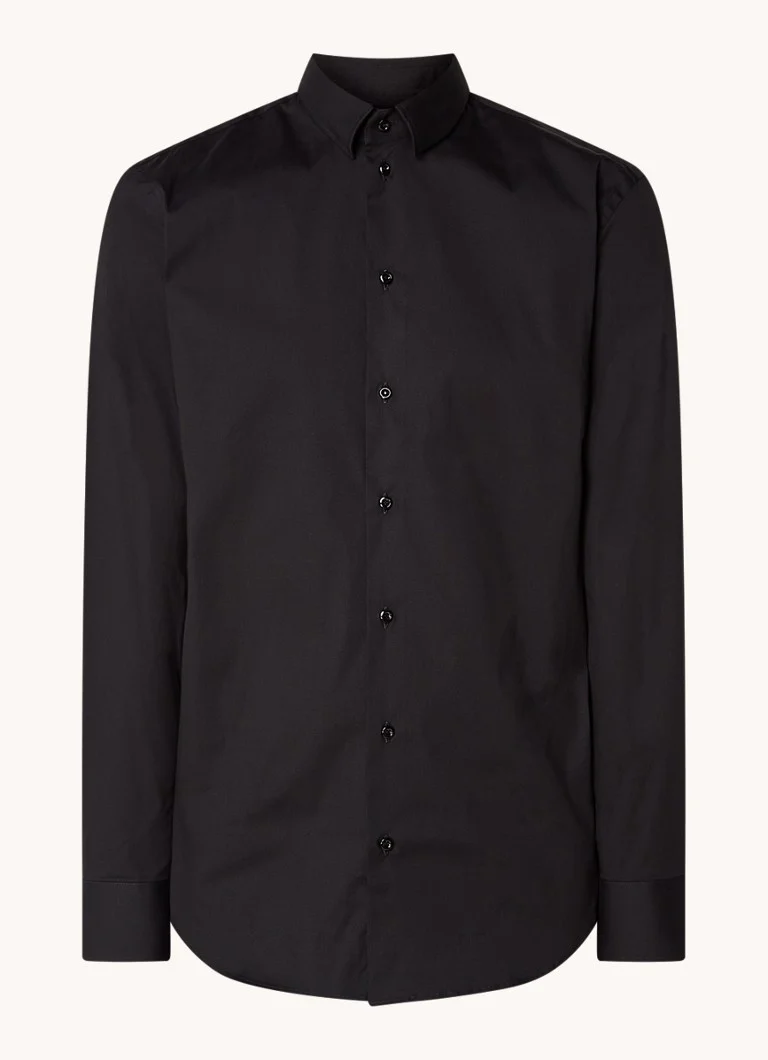 Cămașă Emporio Armani cu o croială clasică și flexibilă.