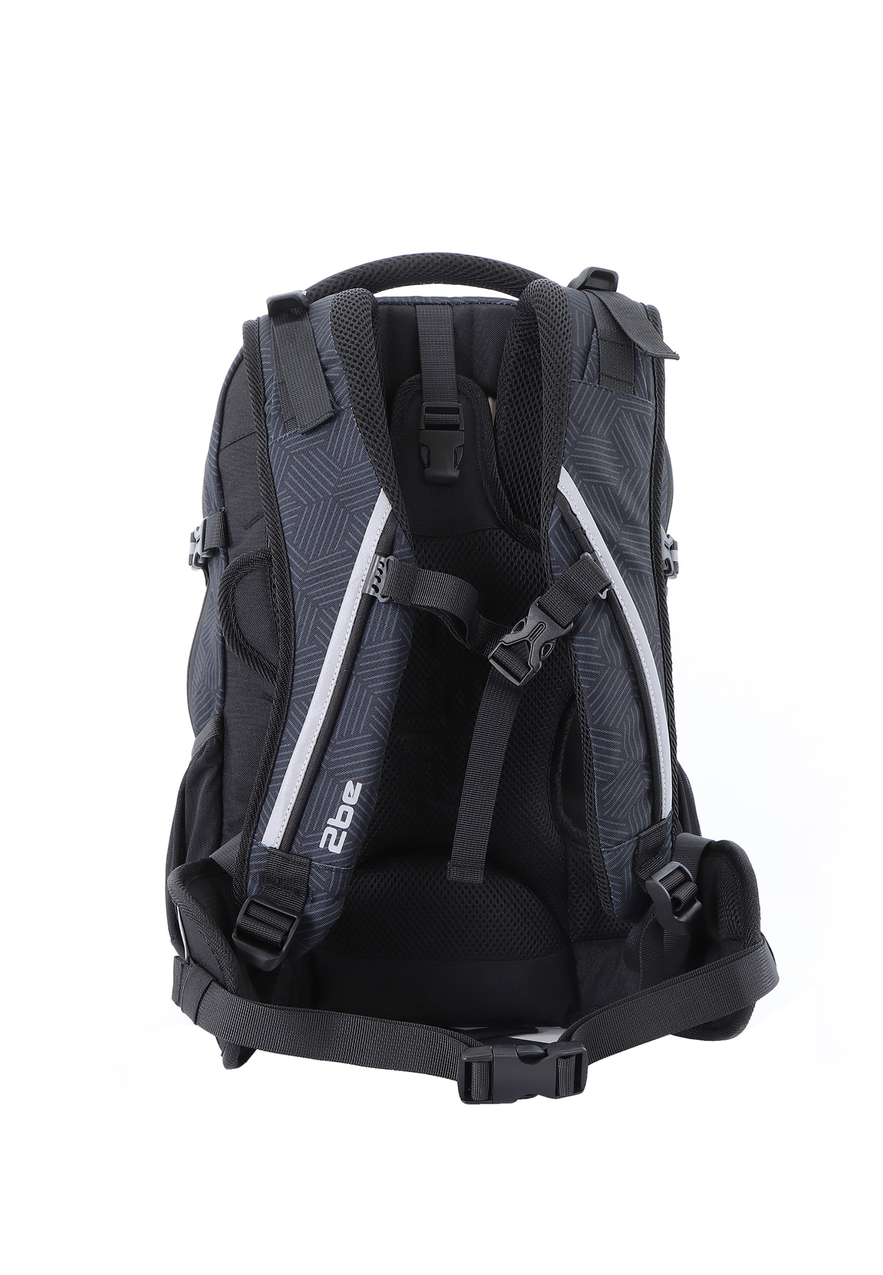 2be Schulrucksack, mit reflektierenden Elementen