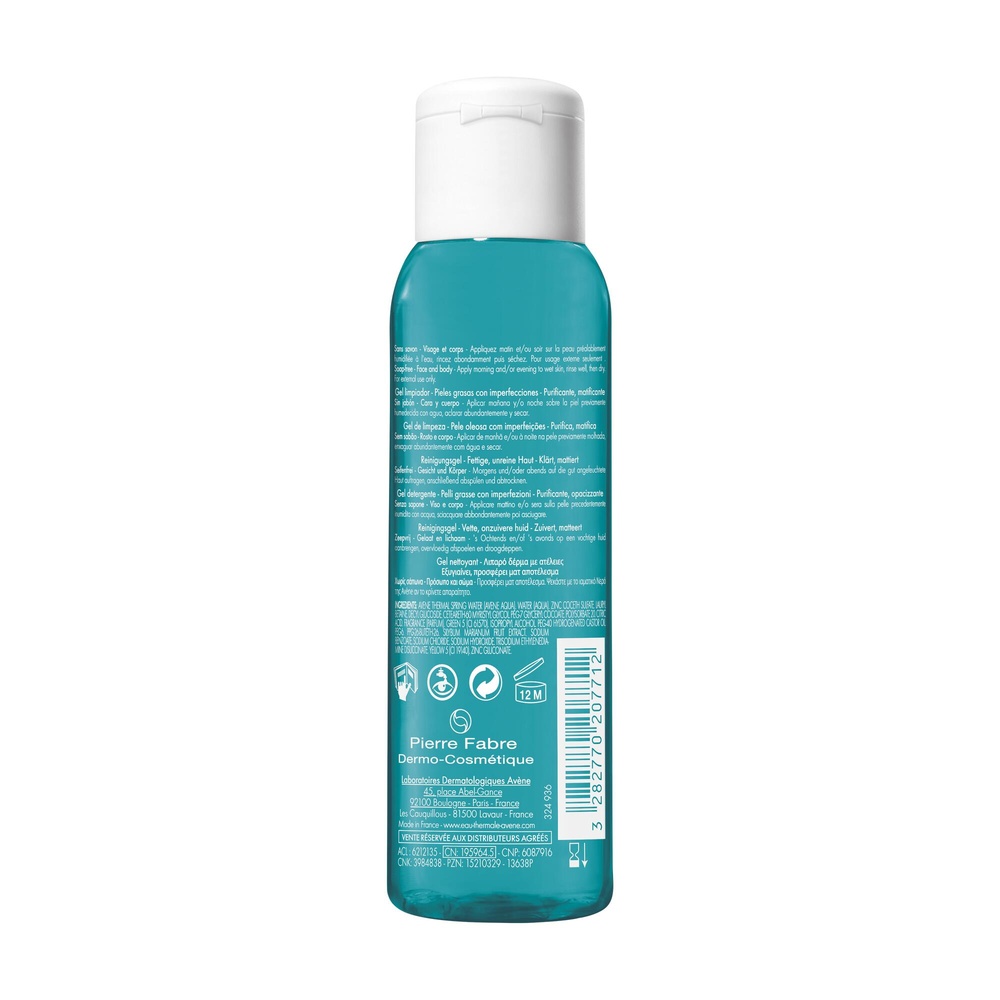 Avène Cleanance Gel Nettoyant 100 ml Fluide demaquillant