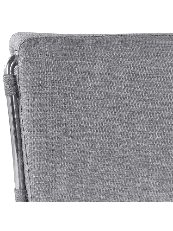 Beliani Doppelbett PARIS in Grau/Silber - (W) 195 x (H) 83 x (L) 228 cm günstig kaufen onesize