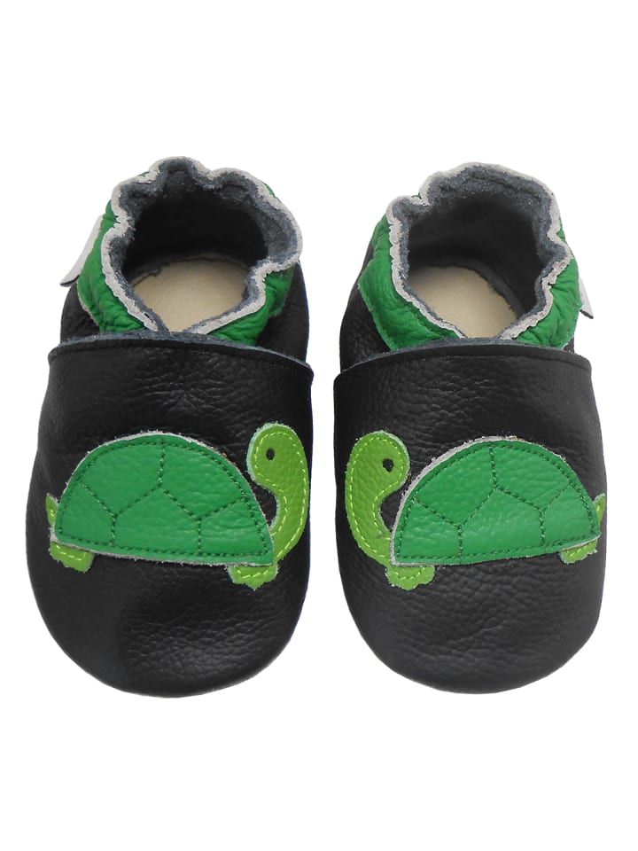Yalion Leder-Krabbelschuhe 