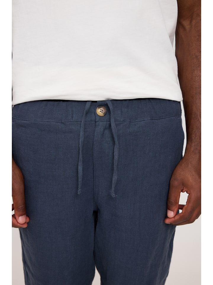 MAZINE Leinen-Shorts in Dunkelblau günstig kaufen