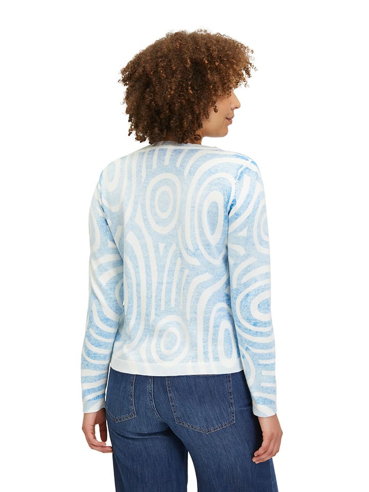 CARTOON Pullover in Hellblau/ Weiß günstig kaufen