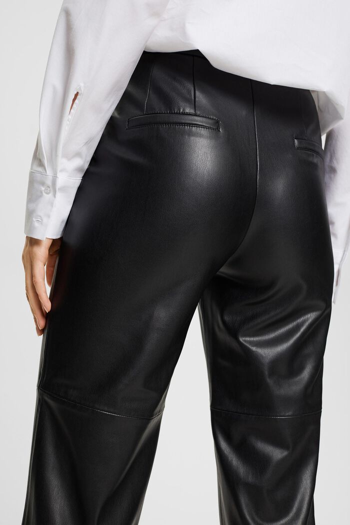 Cropped-Hose in Lederoptik
