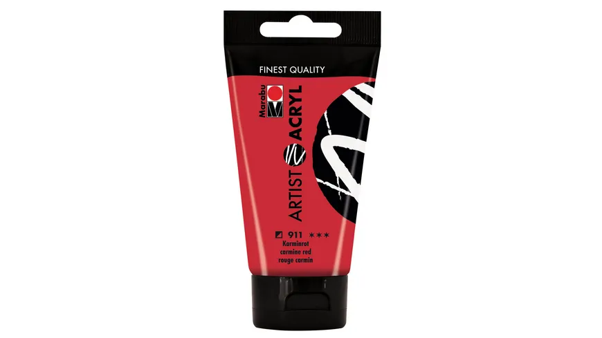 Marabu Artist Acryl, Karminrot 911, 75 ml 75 ml