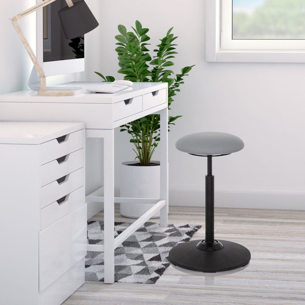 hjh OFFICE Stehhilfe Stehhilfe BALANCE SIT Stoff, Hocker, Bürohocker
