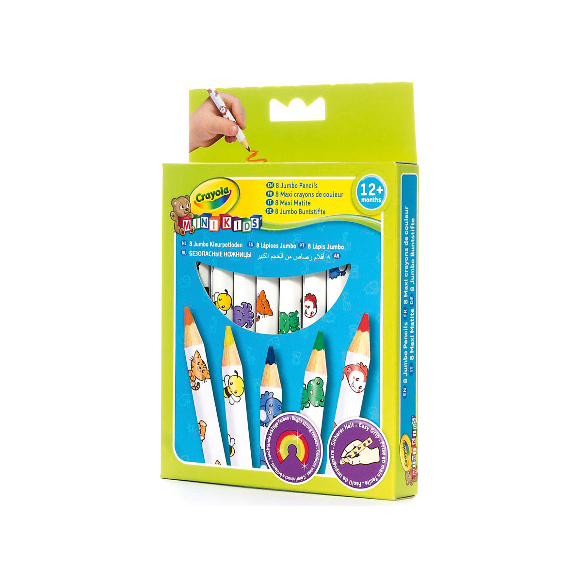MINI KIDS Jumbo Farbstifte MINI KIDS, 8 Farben