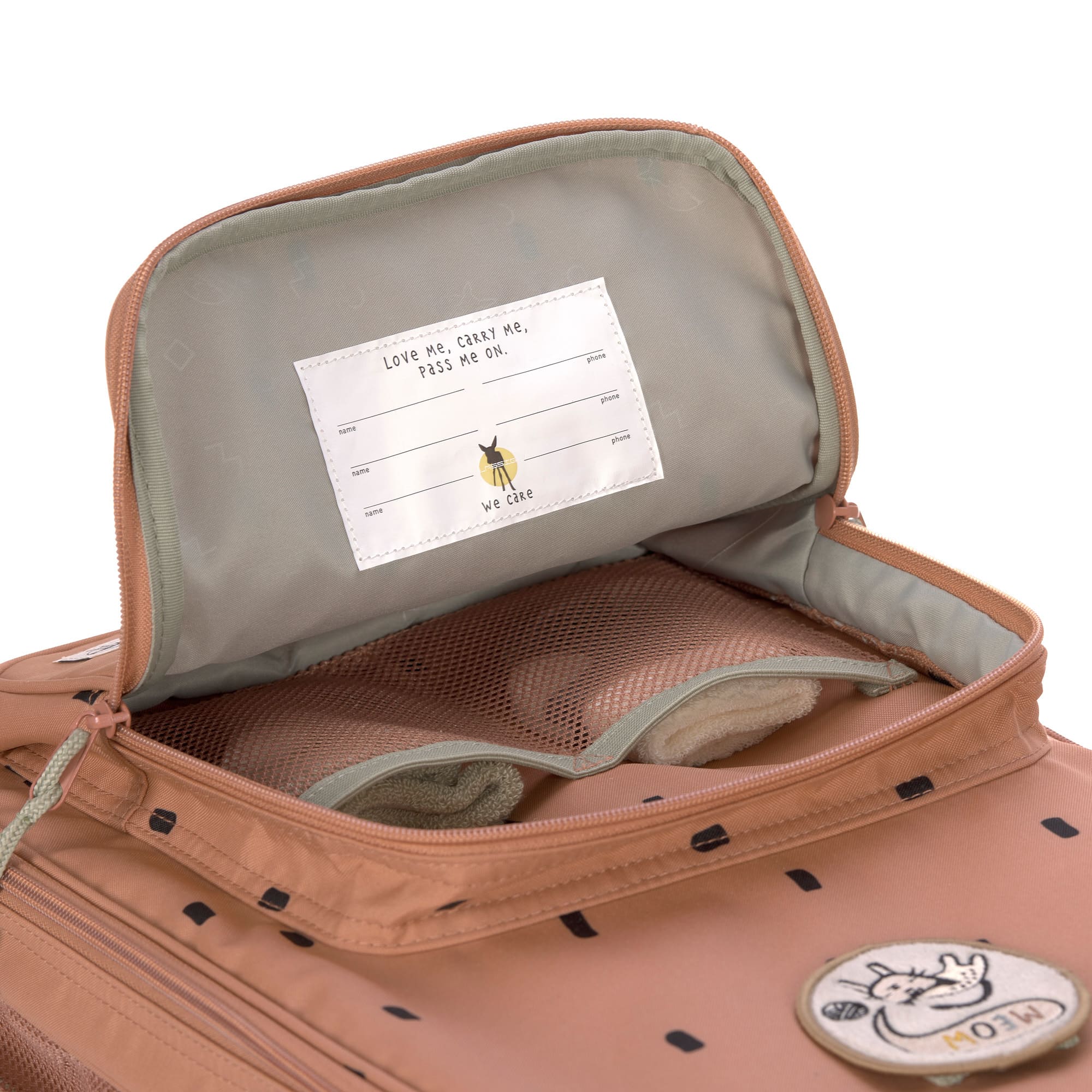 Kinderkoffer - Trolley Happy Prints, Karamell
