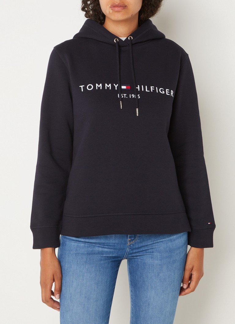 Hanorac din fleece cu logo brodat Tommy Hilfiger