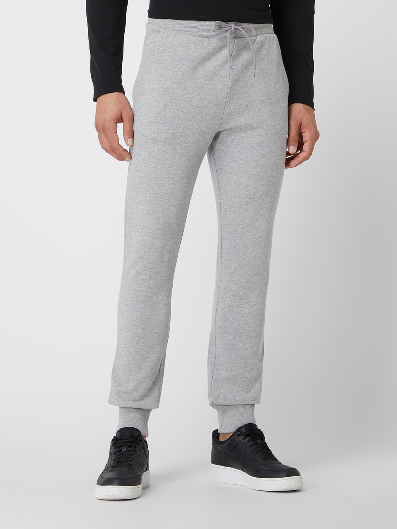 Sweathose mit Eingrifftaschen Modell 'Malis' in silber meliert