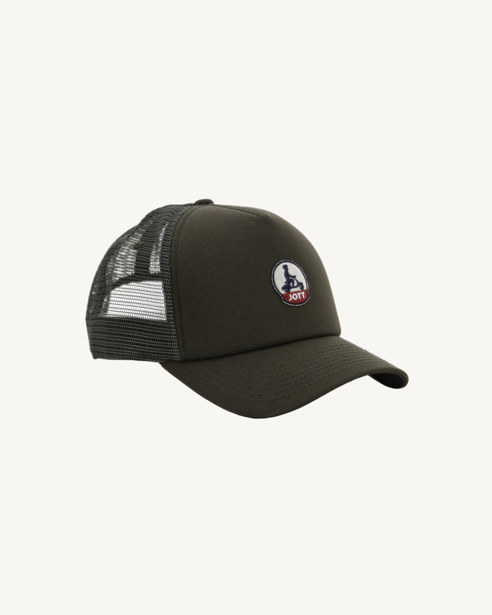 Casquette en coton et mesh Kaki Rise