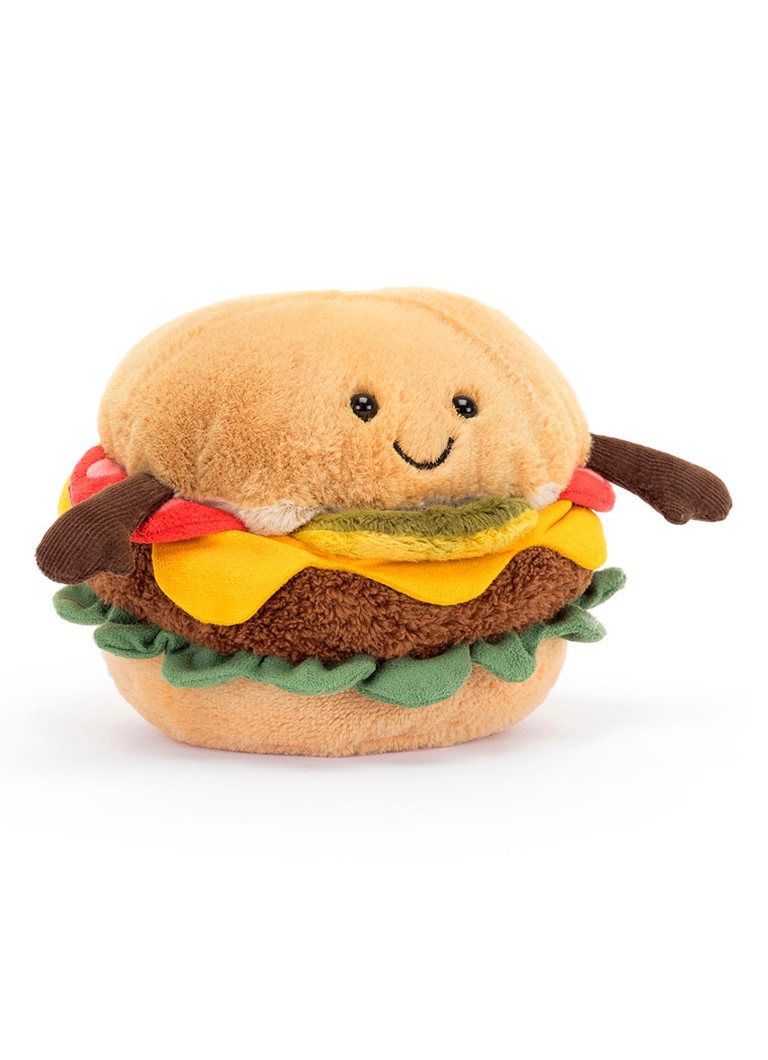 Jellycat amizantais burgera stienītis 12cm