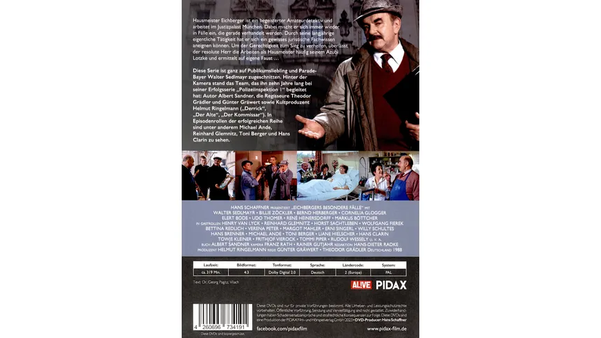 Eichbergers besondere Fälle / Die komplette 13-teilige Krimiserie mit Starbesetzung (Pidax Serien-Klassiker)  [2 DVDs]