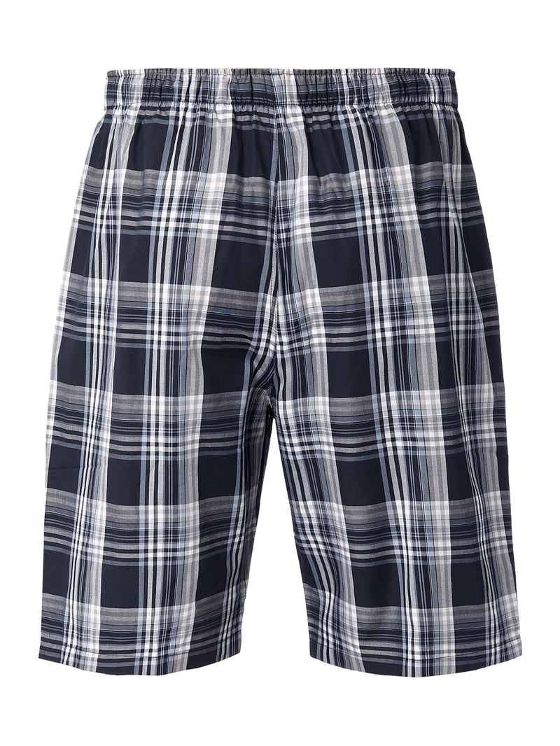 Pyjamashorts mit Taschen in dunkelblau