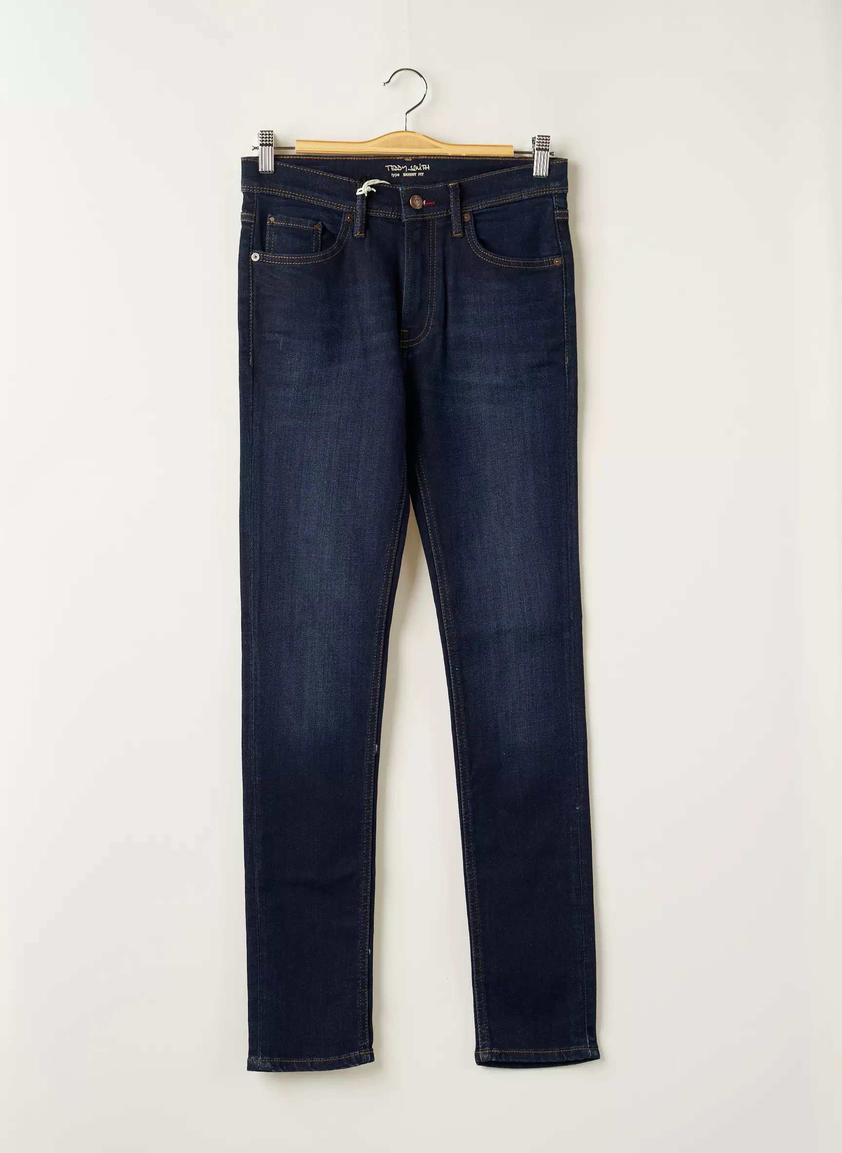 Teddy Smith Jeans Coupe Slim Garcon couleur bleu