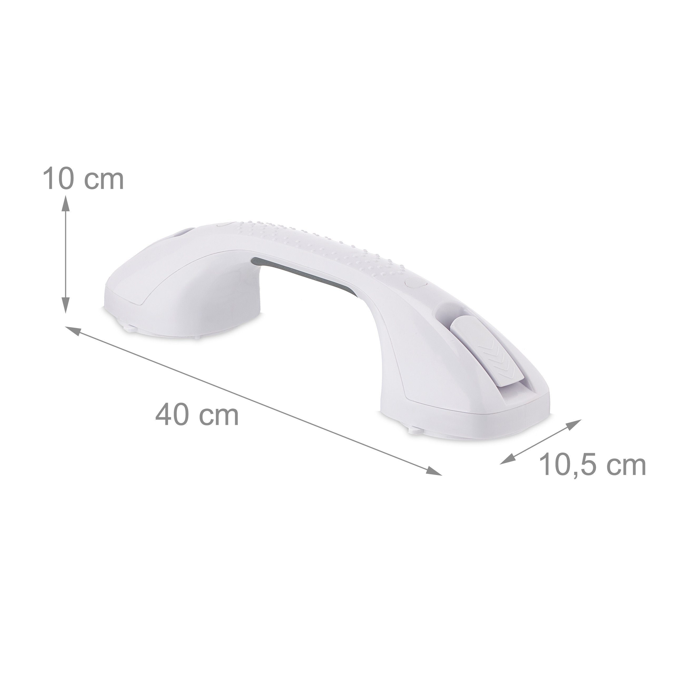 relaxdays Haltegriff Premium Haltegriff mit Saugnapf