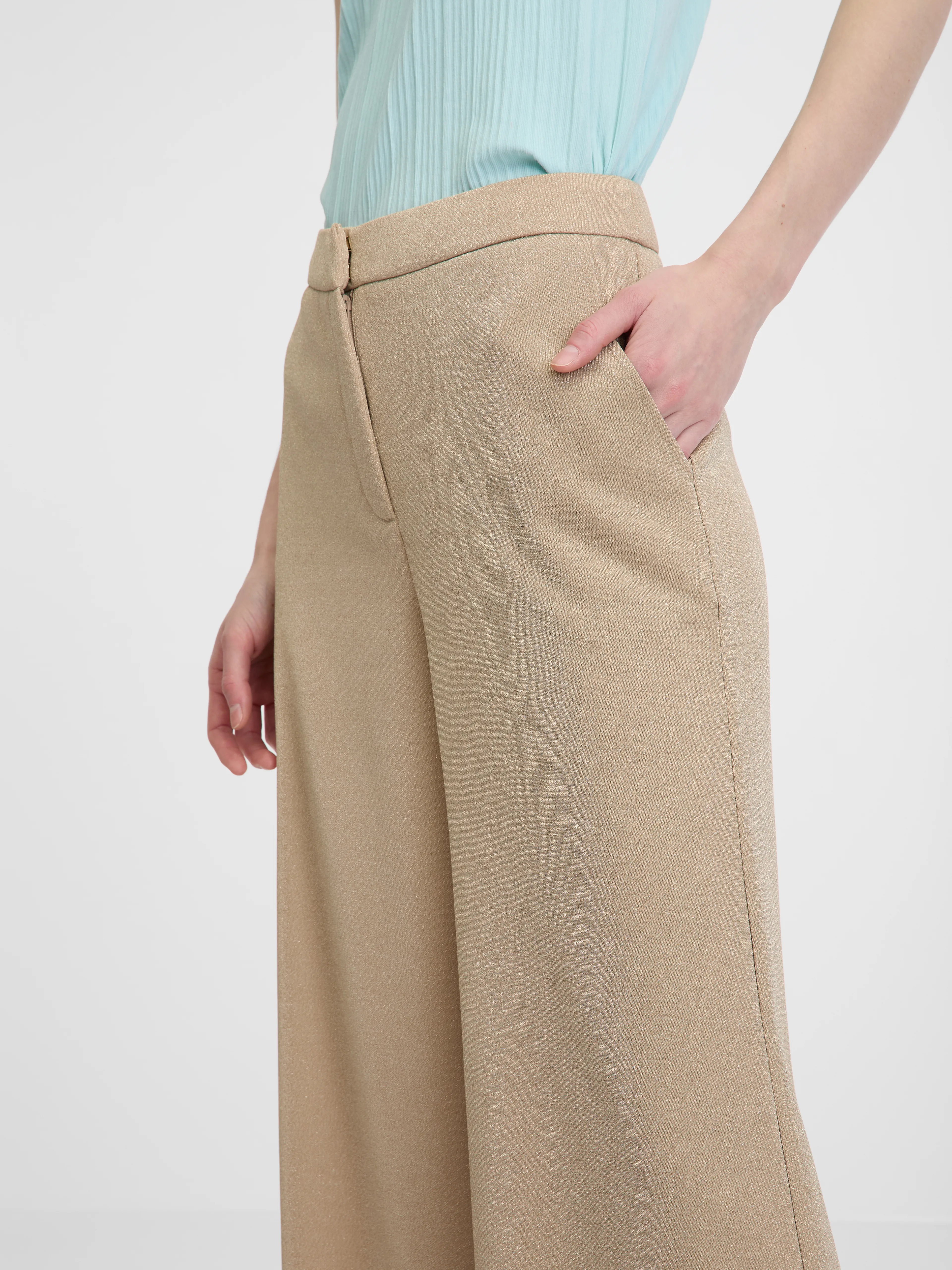 Beige weite Damenhose ORSAY