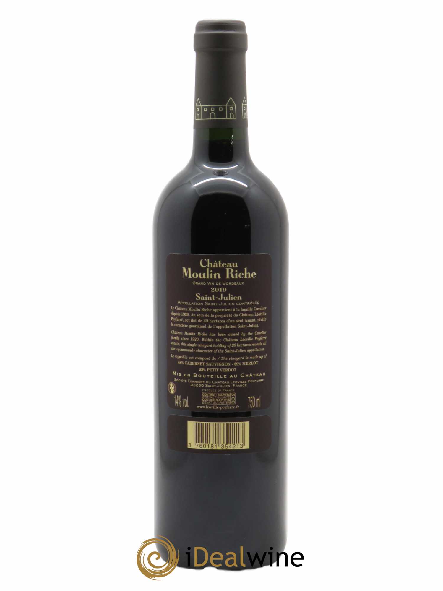 Château Moulin Riche (CBO à partir de 12 bts) 2019 - Lot de 1 Bouteille
