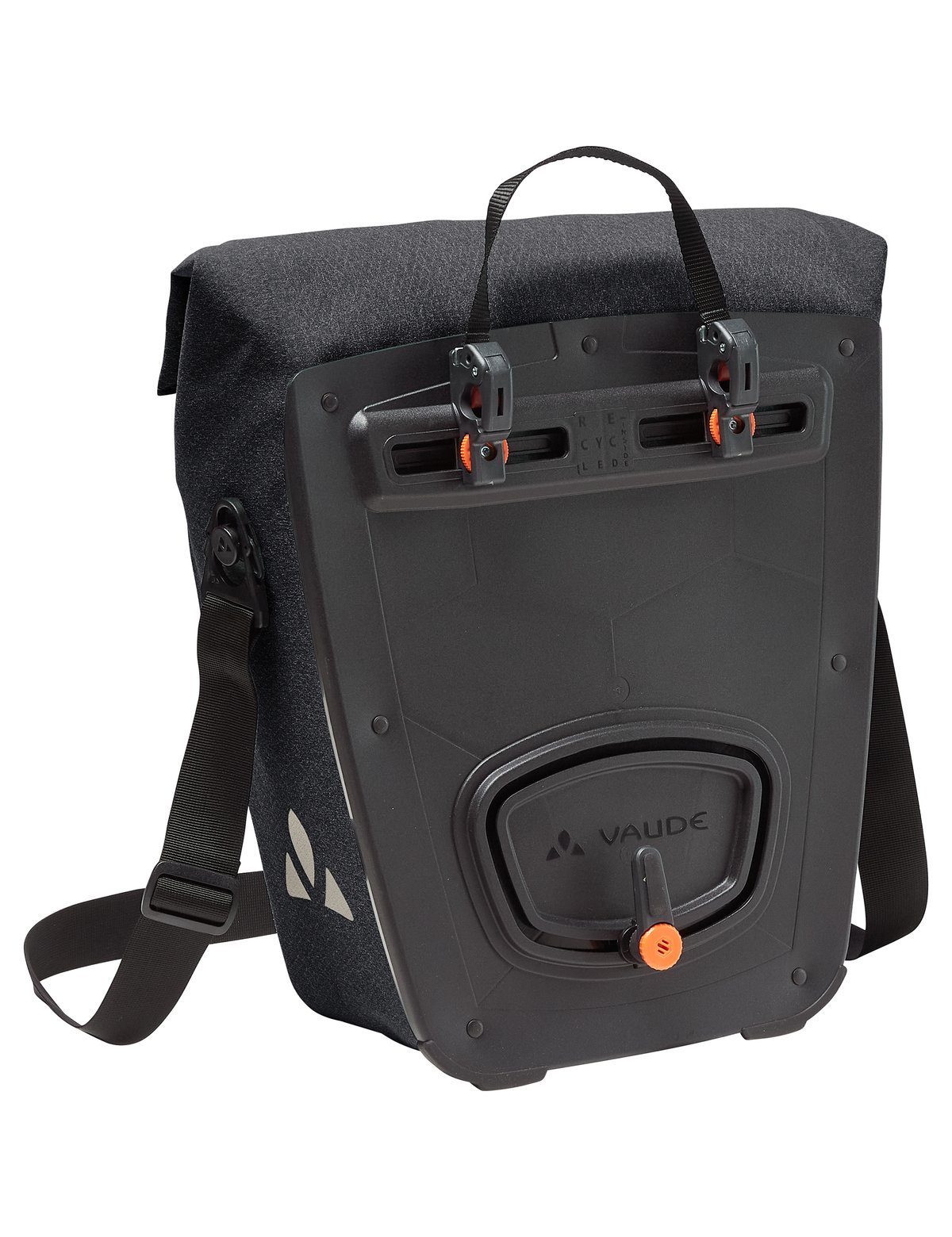 VAUDE Gepäckträgertasche ReCycle Commute Single (1-tlg), Grüner Knopf