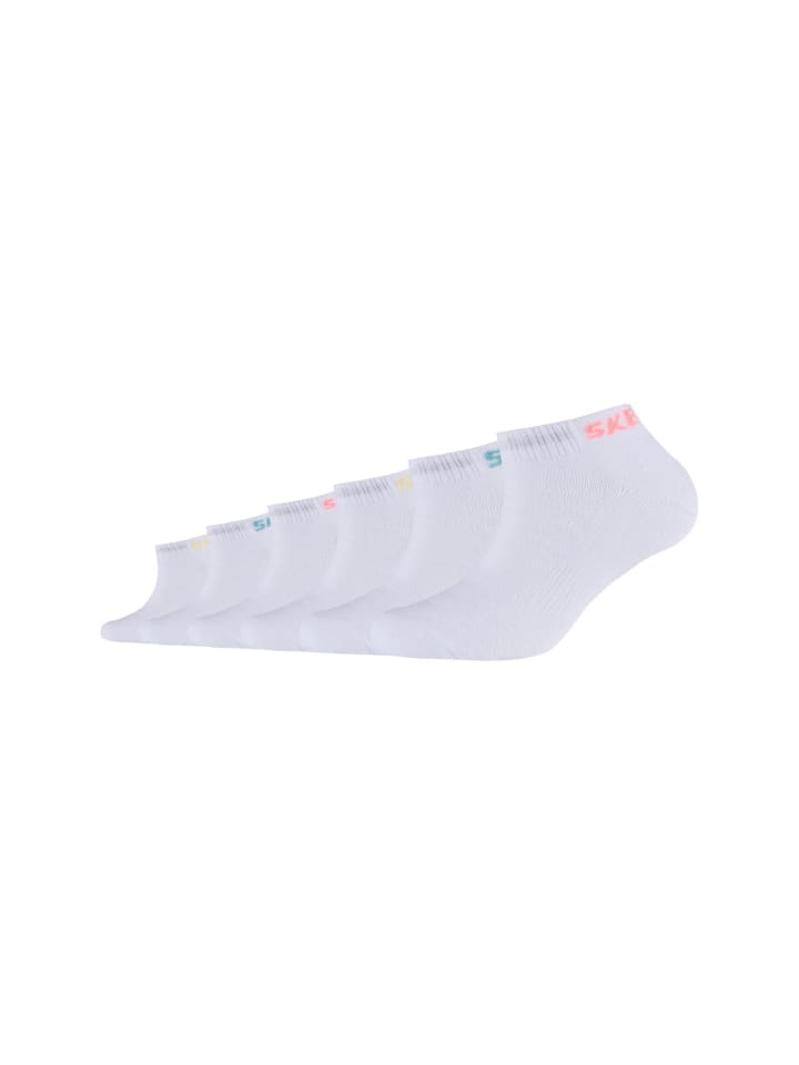 Skechers Sneakersocken 6er Pack mesh ventilation in Weiß günstig kaufen 27-30