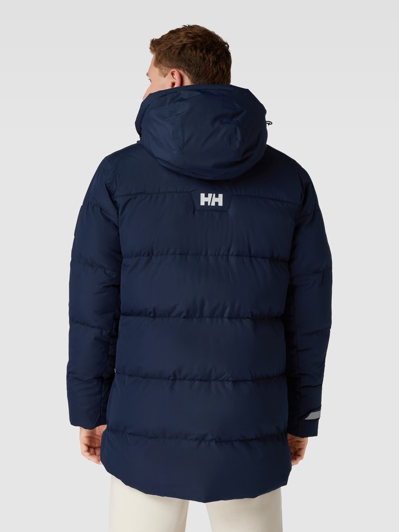 Steppjacke mit Logo-Print in marineblau