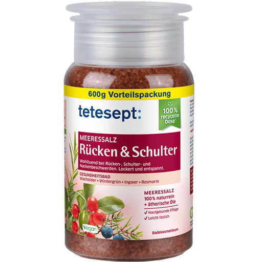 TETESEPT Meeressalz Rücken & Schulter  600 g  Salz