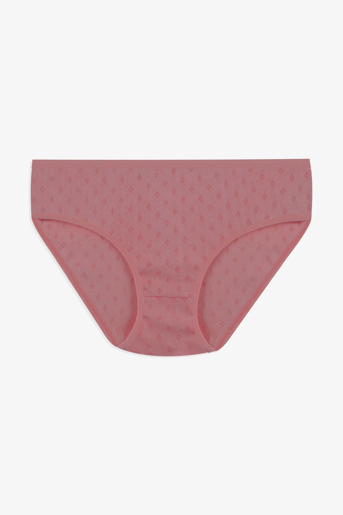 koza iç giyim  3-teiliger gemusterter Jacquard-Baumwoll-Bato mit hoher Taille für Damen
