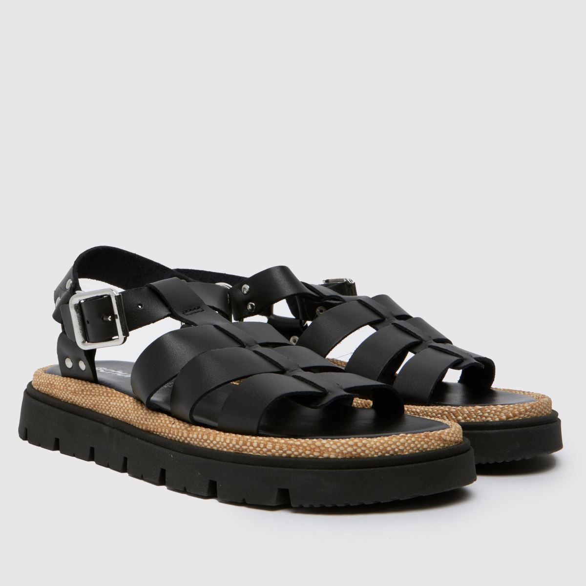 Schuh Texas Gladiator szandál fekete színben
