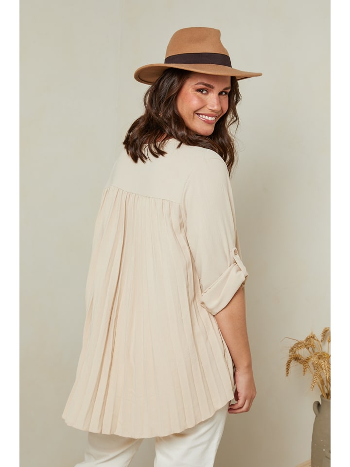 Curvy Lady Bluse in Beige günstig kaufen