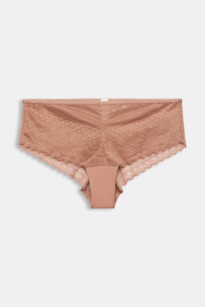Brazilian Hipster-Shorts mit grafischer Spitze