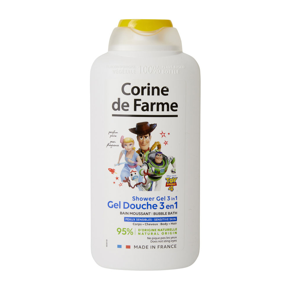 corine de farme Gel douche corps et cheveux et bain moussant 3en1 Toy Story / Raya Gel douche