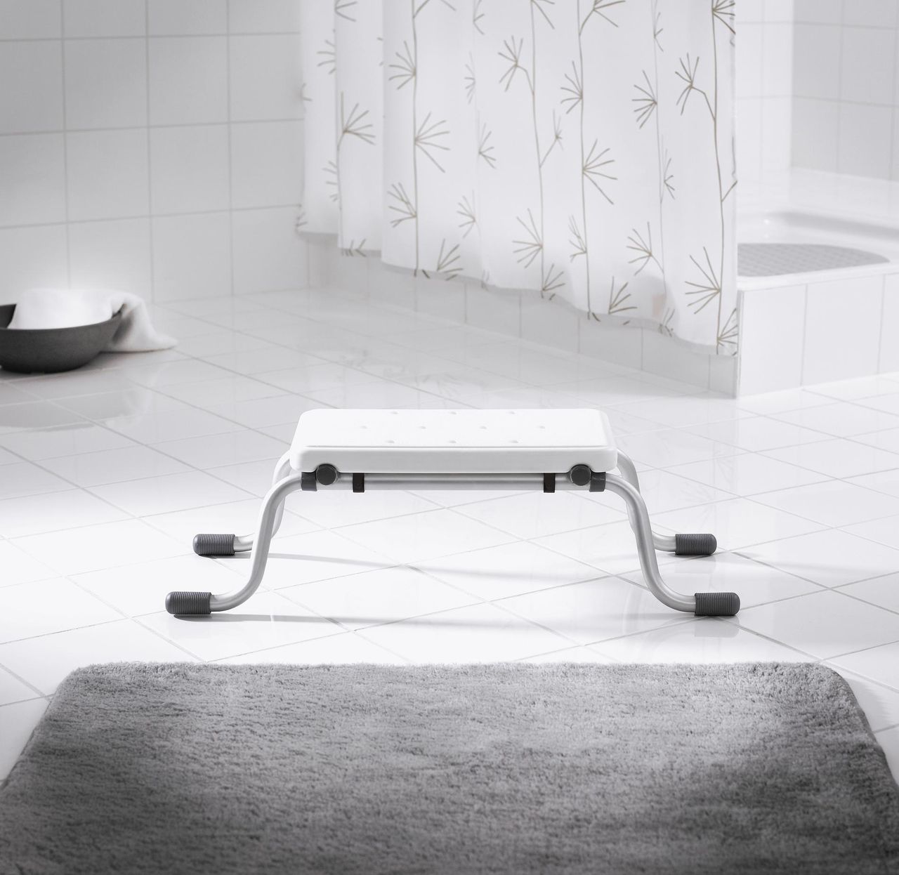 Ridder Badewannen-Sitz / -Schemel Sid, weiß, PE / Aluminium