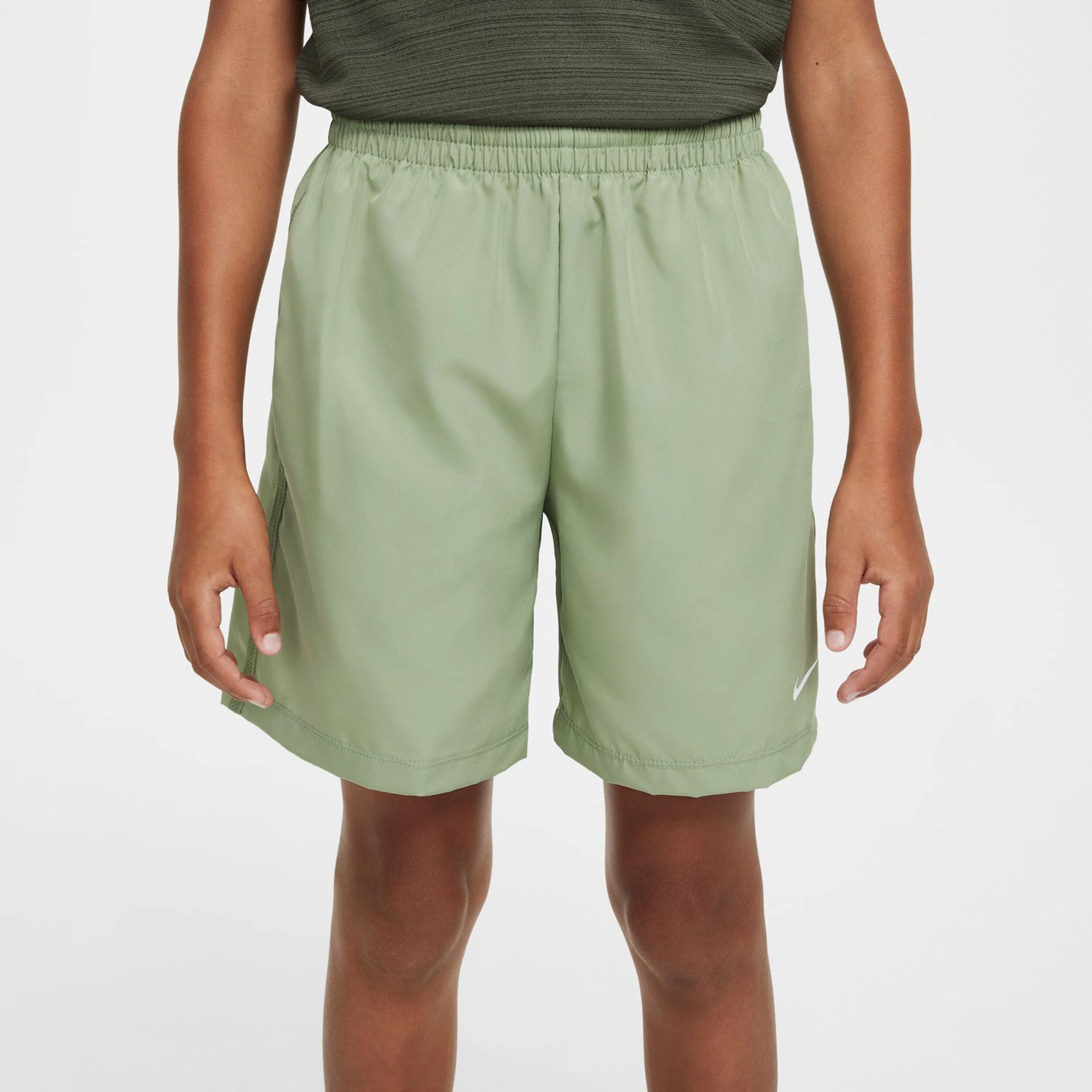 Dri-Fit Multi Woven Shorts Jungen - Oliv, Weiß