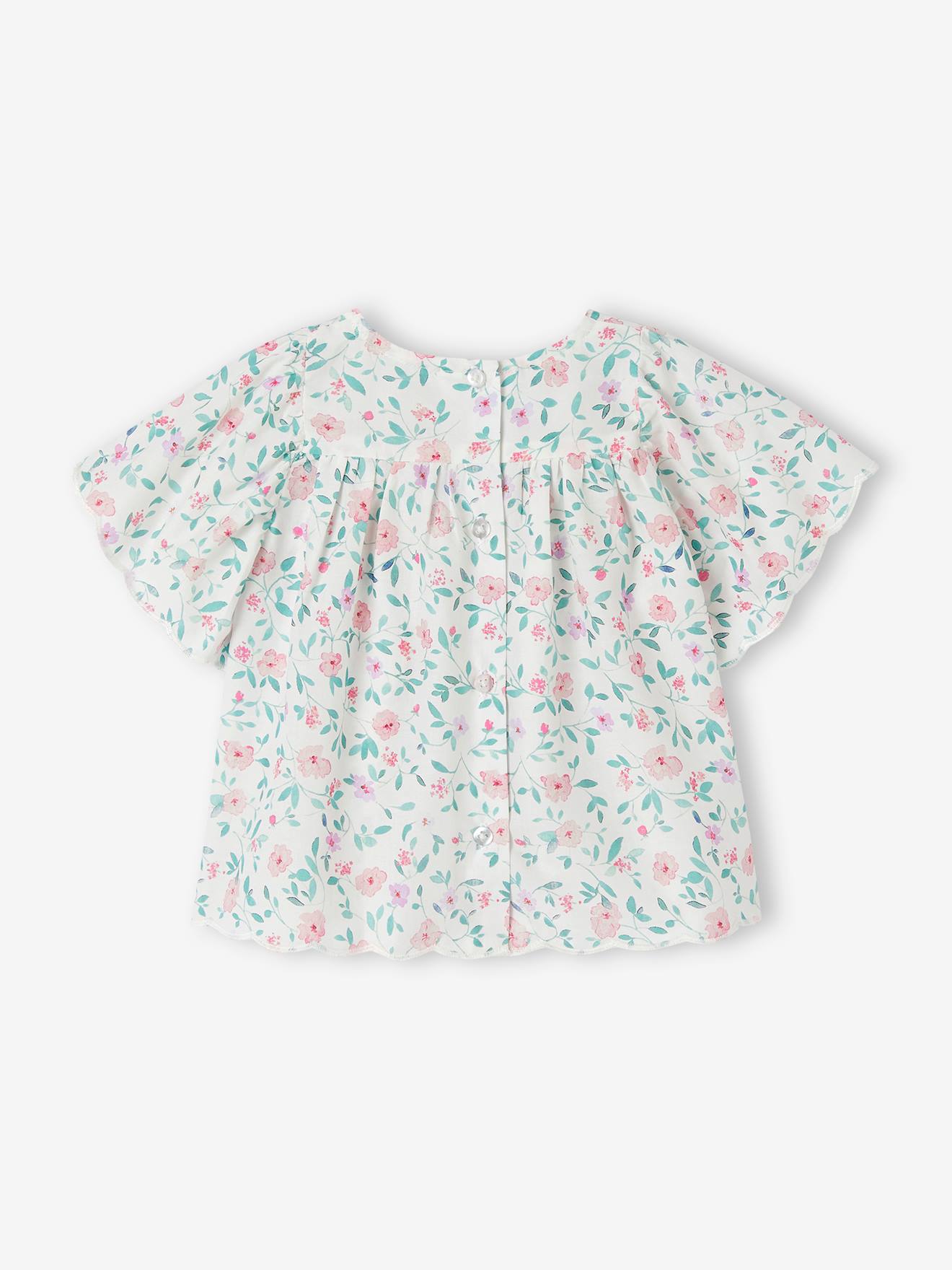 Vertbaudet Mädchen Baby Bluse - wollweiß