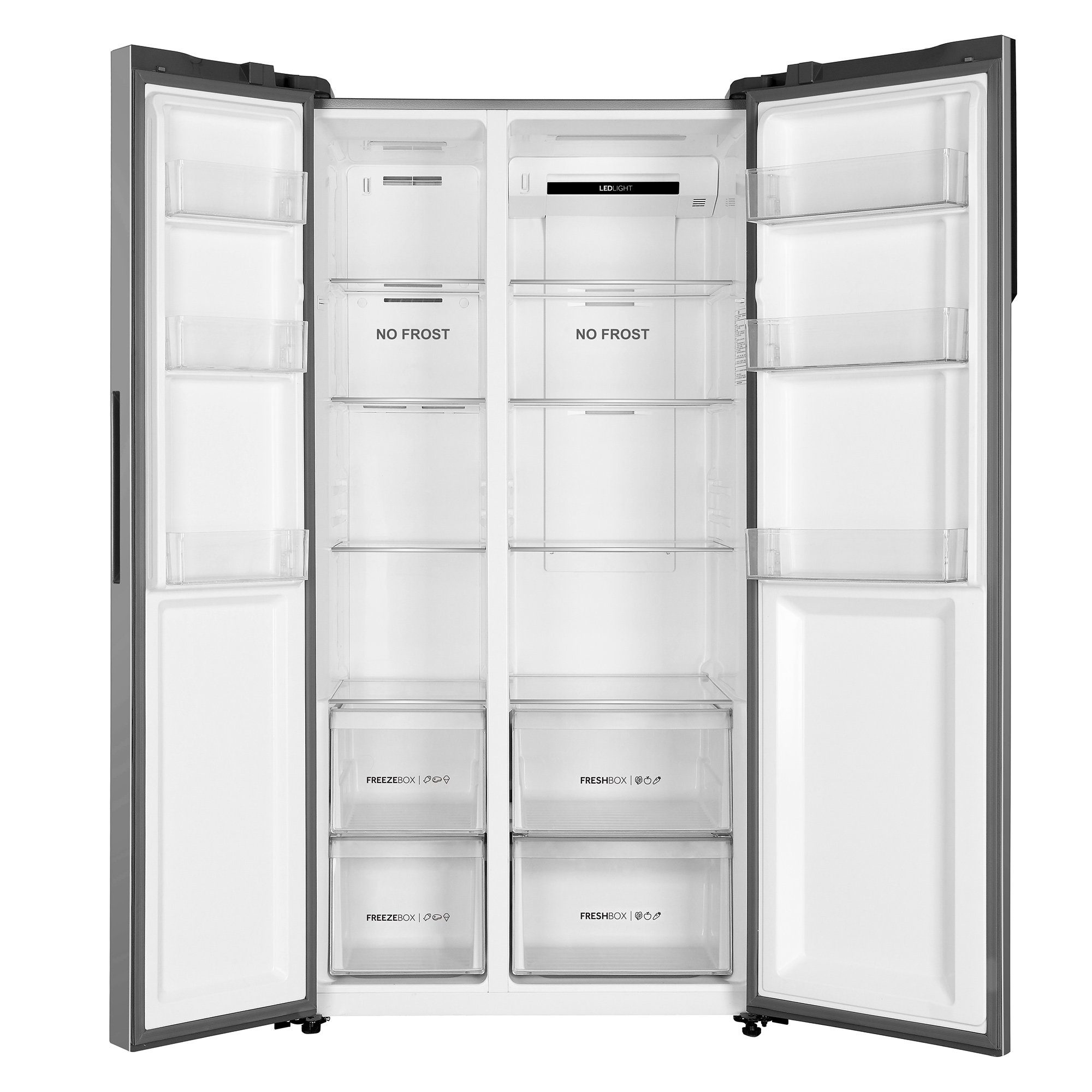 Haier Kühl-/Gefrierkombination Edelstahl Look HSR3918FNPG, 177,5 cm hoch, 90,8 cm breit, Total No Frost