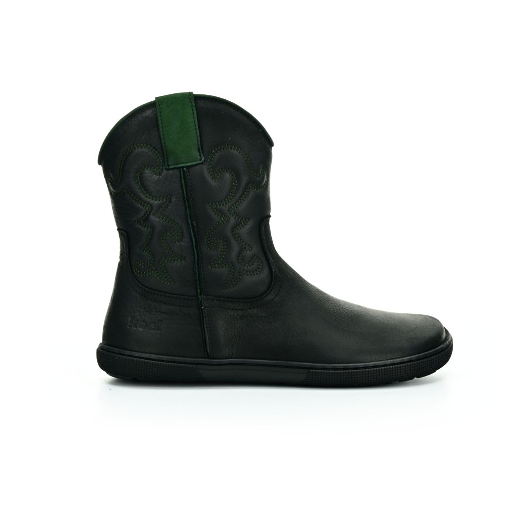Koel Frances Black/Green Barfußhalbstiefel