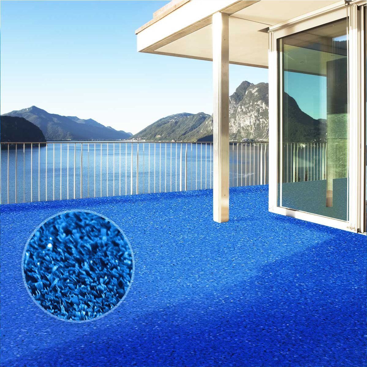 Kunstrasen Premium Spring Blau, Erhältlich in verschiedenen Größen, Rasenteppich, casa pura, Höhe: 7 mm