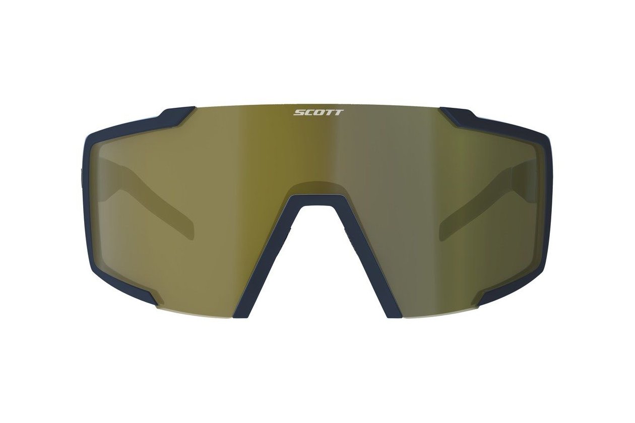 Scott Shield Compact Sonnenbrille submariner blue / gold chrome