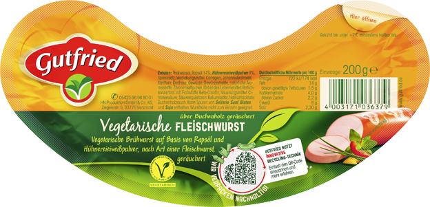 Gutfried Fleischwurst vegetarisch