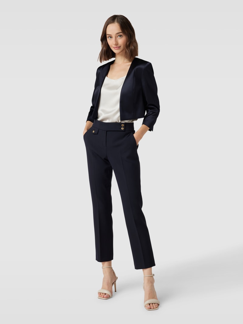 Cocktailjacke mit 3/4-Arm in marineblau meliert