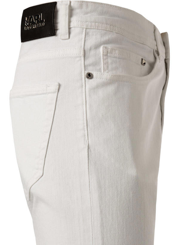 KARL LAGERFELD, Jeans, Regular Fit, Baumwoll-Stretch, weiß