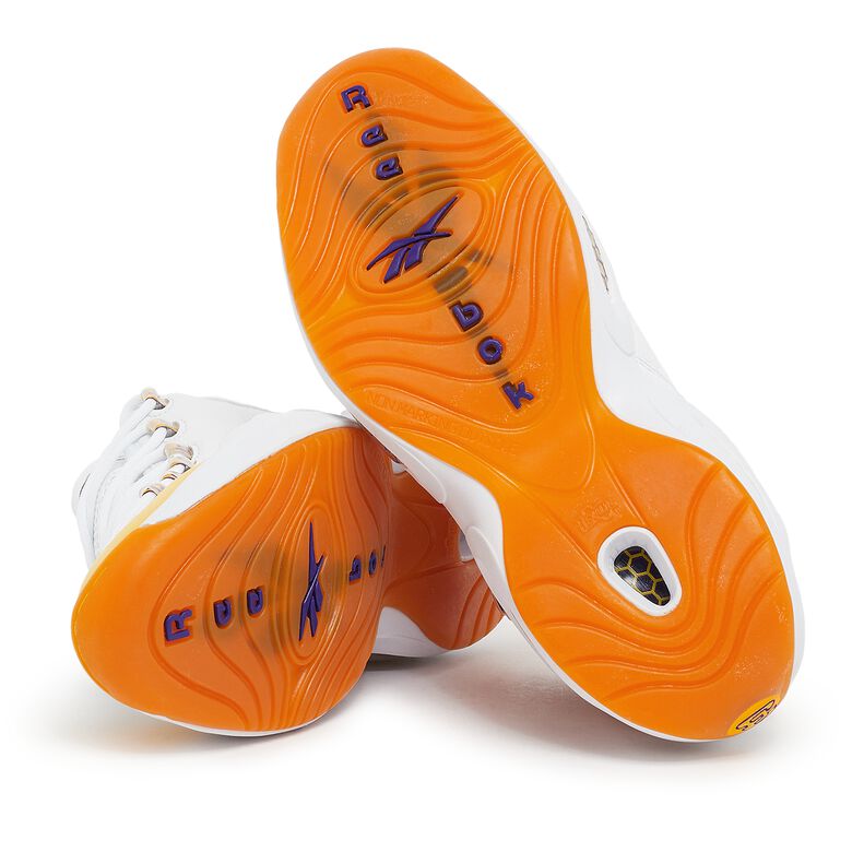 Reebok Question Mid white/yellow thread/ultra violet