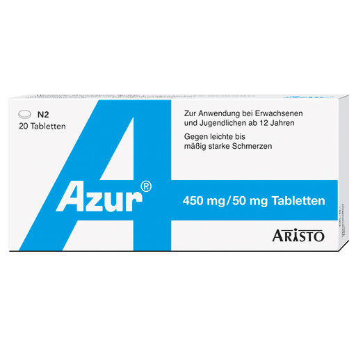 Azur Paracetamol - Coffein Tabletten  20 St  Tabletten