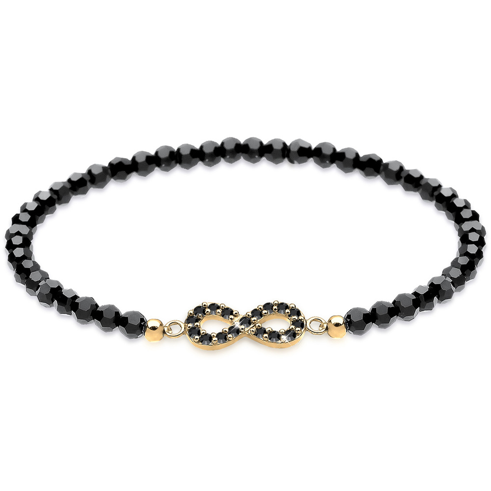 Elli Elli Bracelet Femmes Infinity en argent sterling 925 plaqué or Bracelet