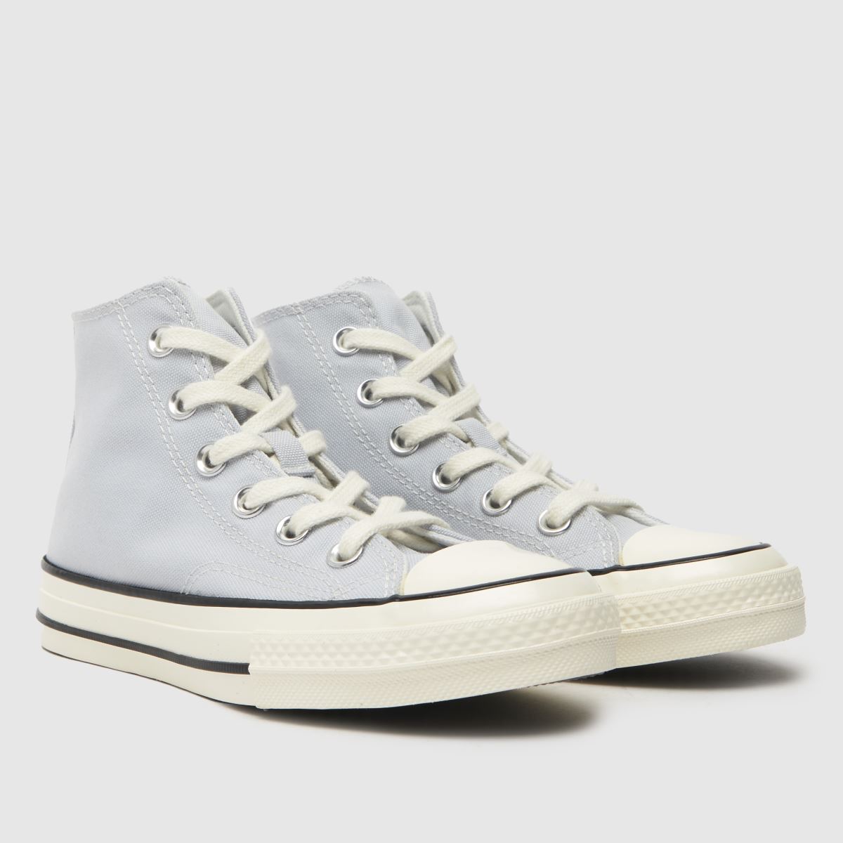 Converse ljusgrå Chuck 70 Hi Junior-sneakers