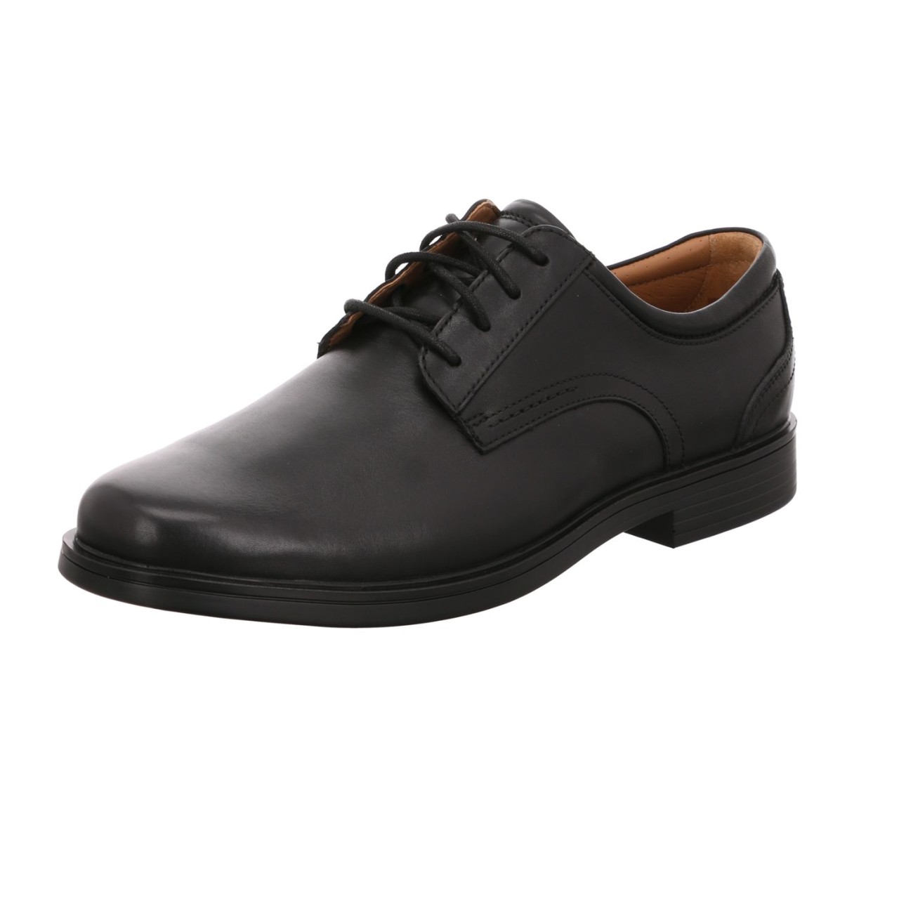 CLARKS Freizeit Schnürer schwarz Un Aldric Lace black Leather